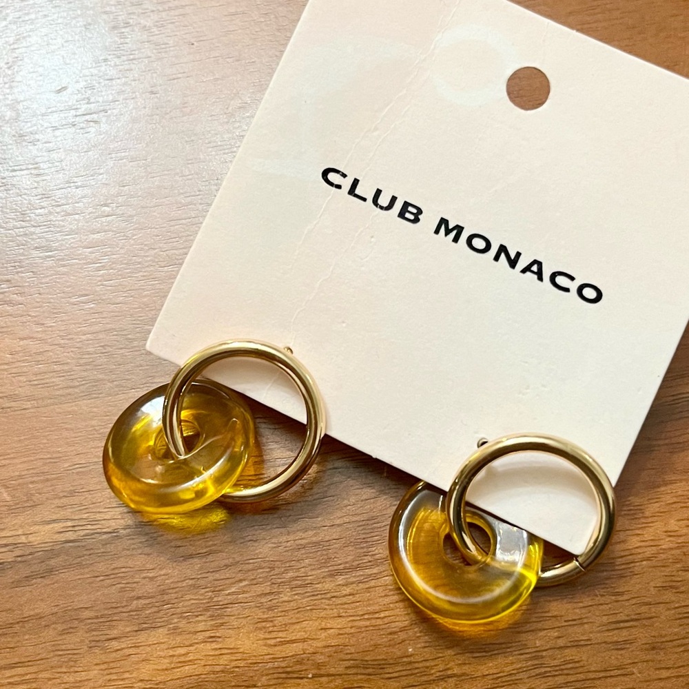 CLUB MONACO Resin Link Earrings